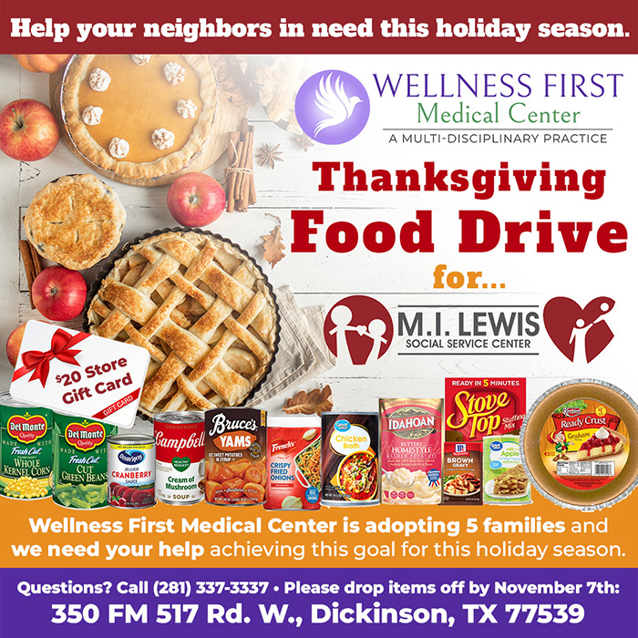 Thanksgiving Food Drive for MI Lewis